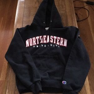 Black Northeastern University Sweatshirt Hoodie
